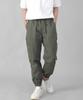 Seinteukeulu Bold Ankle Band Cargo Jogger Pants Bac-328 Khaki
