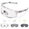 Kapvoe Photochromic Cycling Glasses UV400 MTB Clear Mountain Bike Transition Bicycle Sunglasses for Men Women Sports Eyewear