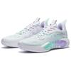 Anta Frenzy 5team Cushioning Anti-Slip Wear-Resistant Breathability Low-Top Basketball Shoes Men's White Purple Green Sneakers 112421606S-6