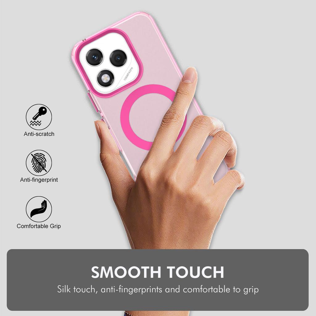 ENKAY HAT PRINCE For Honor 400 Lite 5G Case with 9H Tempered Glass PC TPU Phone Cover Magnetic Case