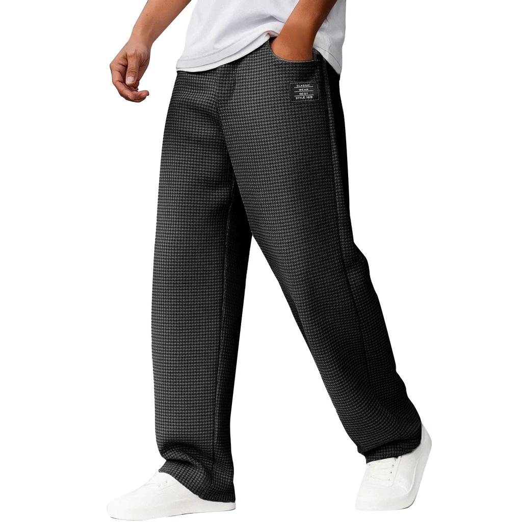 Men's Solid Color Loose Sweatpants Men's Casual Fashion Sweatpants