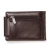 1PC Man's Wallet Dollar Clip Identification Card Holder Bag Clamshell Buckle Wallet Zipper Change Purse