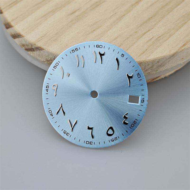 Nh35 Dial 28.5Mm Arabic Numeral Dial Suitable For Nh35 Nh36 Movements Watch Accessories Repair Tool