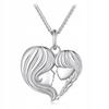 Chain Necklace Pr 925 Mother Daughter Love Pendant