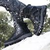 Men's Shoes Platform Thick Plush Warm Snow Boots Male Outdoor Non Slip Winter Ankle Boots