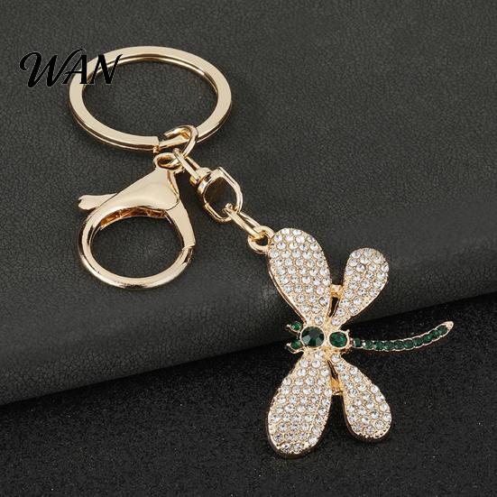 Ozdoba do torby Wisiorek Dżety Amulet ważki Stop cynku Breloczek Trwałe Poszycie galwaniczne Łatwy do zawieszenia Zapięcie typu karabińczyk Uchwyt na klucze Lekki