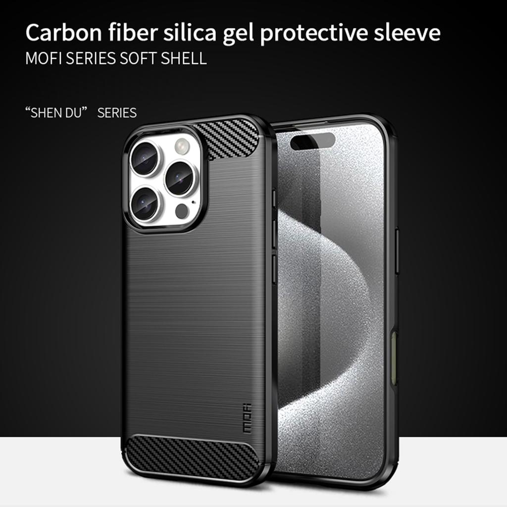 MOFI JK TPU Serie-1 Für iPhone 16 Pro Max Hülle Gebürstete TPU Handyhülle