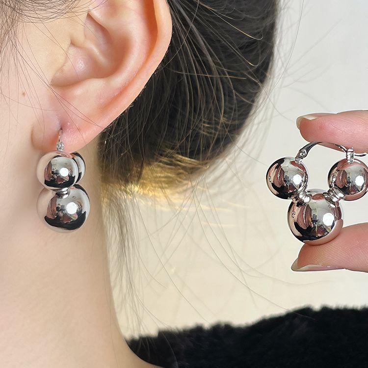 Fashion Irregular Metal Pendant Earrings for Women Personalized Geometric Circle Splicing Earring Ladies Girl Travel Accessories