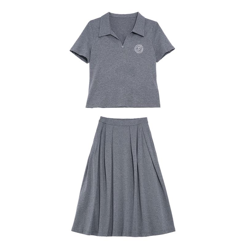 Betu Women's Polo Collar Slim Knitted Dress