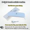 Modern 12W 8 LED UV Nail Curing Light With Adjustable Timers And Sleek Plastic Design Nail Curing Machine