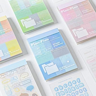 48sheet Multi-Color Tabs Index Tabs for Page Marking Note Taking Writeable Classification Stickers for Books Notebooks Office