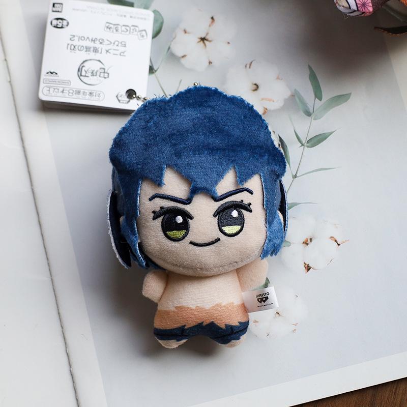 Non-Toxic New 10Cm Anime Demon Slayer Tomioka Giyu Kamado Tanjirou Kamado Nezuko Agatsuma Zenitsu Shinazugawa Genya Plush Toy Doll Gift