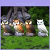 Owl Resin Garden Decor With Realistic Animal Figurines For Home And Gift Use