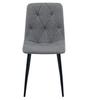 LIBRA Chair - Dark Gray Fabric / Black Legs X 3