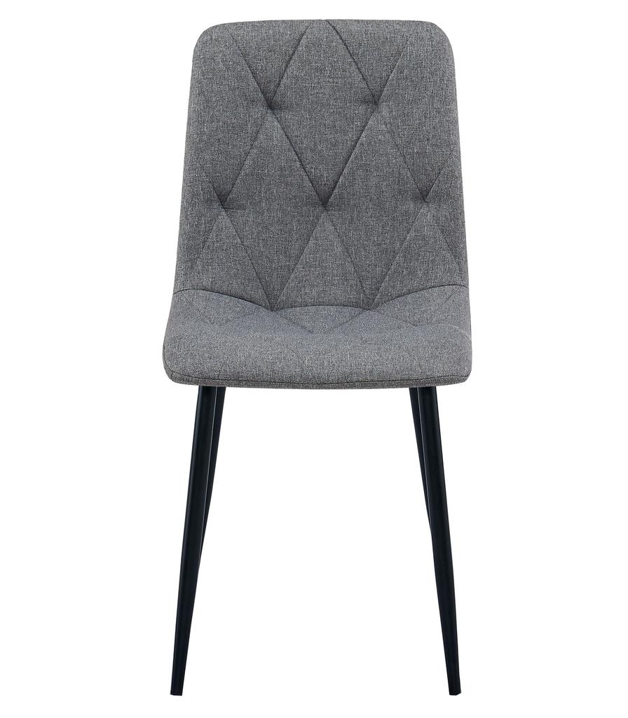 LIBRA Chair - Dark Gray Fabric / Black Legs X 3
