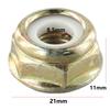 M10x1.25 Left Hand Thread Blade Nut For Brushcutter Trimmer Gearbox 22 X 11mm