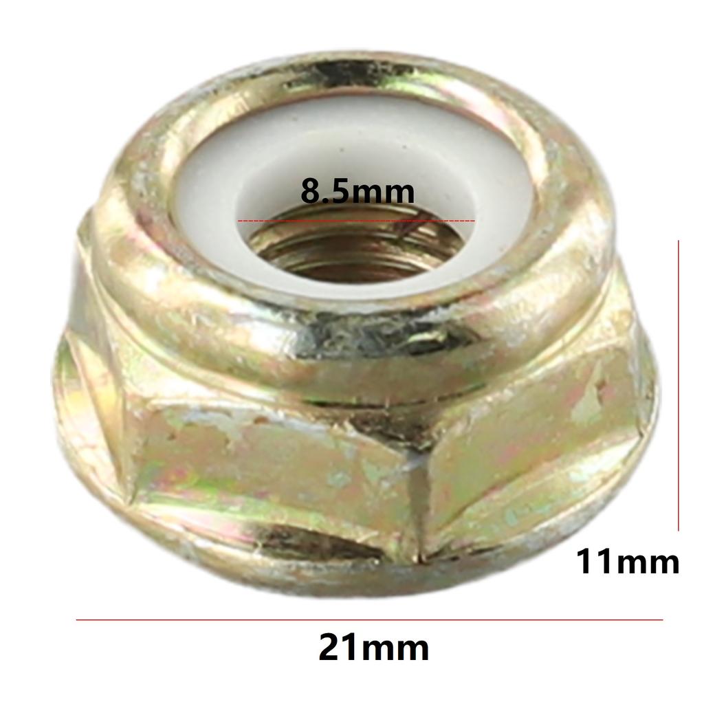 M10x1.25 Left Hand Thread Blade Nut For Brushcutter Trimmer Gearbox 22 X 11mm