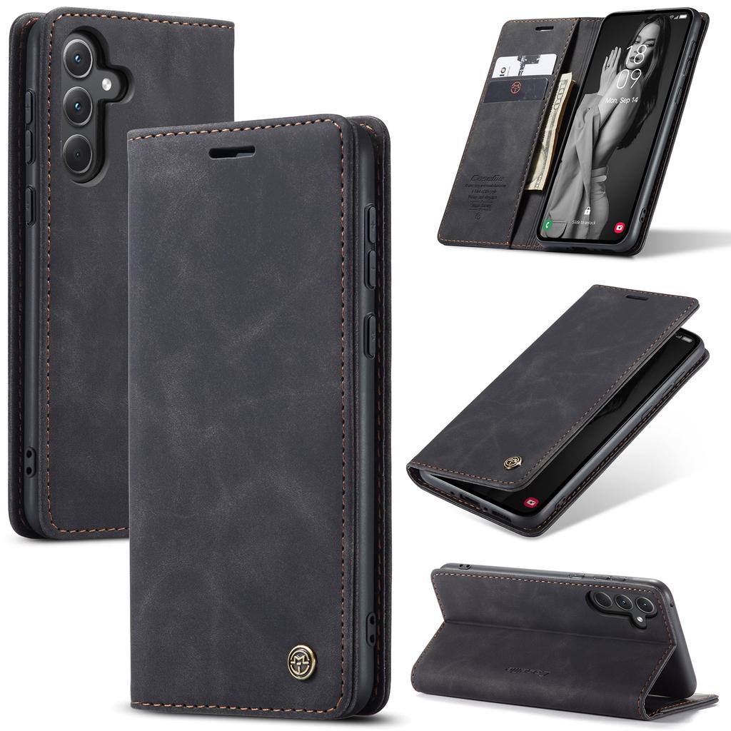 For Samsung Galaxy A56 5G Etui CASEME 013-serien Kortholder Støtte Lær Telefondeksel