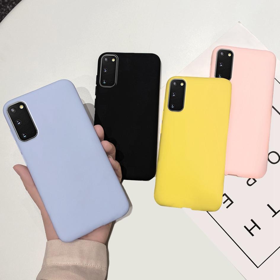 Per Samsung Galaxy S20 2020 Custodia Lusso Silicone Liquido Morbida Cover Protettiva Guscio Per Samsung S20 S 20 SM-G980F GalaxyS20 Capa