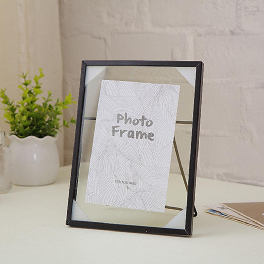 Modern Photo Frame Ornate Photo Frame Picture Frame Metal Floating Glass Artwork