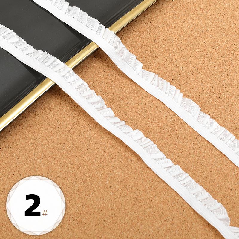 5m Elastic Lace DIY Clothing Neckline Cuff Cloth Strips Clothes Hem Decorative Trim Ribbons Party Dress Decoration Sewing Fabric