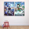 Anime Desen Animat Joc Genshin Impact Pictură pe Pânză Imprimare Artă de Perete Poster cu Personaj Imagine Decorațiuni pentru Casă Cameră Copii Murală