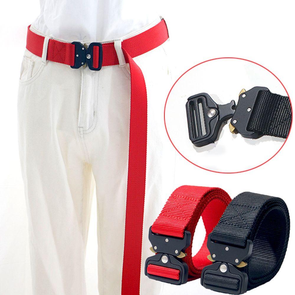 

Новый холщовый нейлоновый регулируемый ремень унисекс с пряжкой-крючком, тренировочный ремень, тактический ремень, поясной ремень