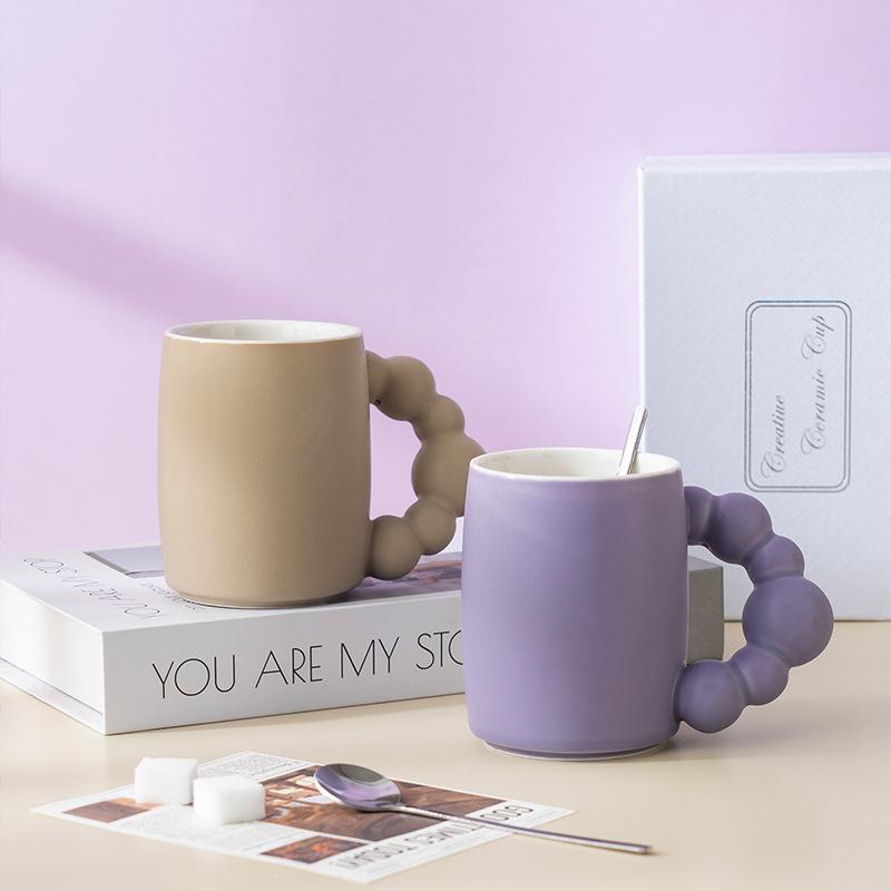 Life In Good Life Zhuzhu Cup Creative Mug Souvenir Gift Ceramic Water Cup High Value Gift for Girls