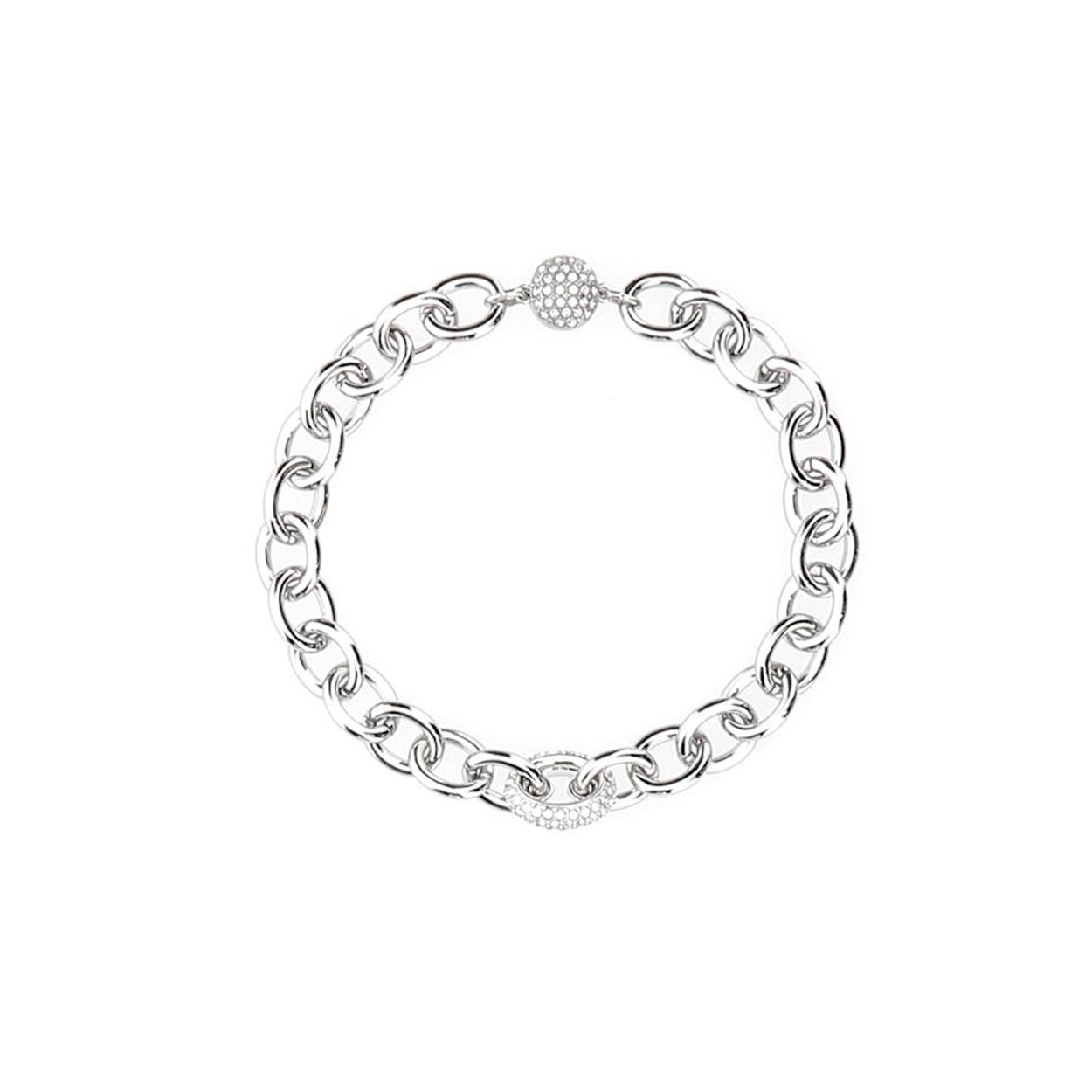

Swarovski Ring White Crystal Bracelet Women bracelets Silver 5572642+5560662+5572655 Box (Random Color),S