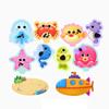 Non-Toxic Baby Bath Toys Cars Boat Cognitive Floating Toy Foam Eva Puzzle Bathing Toys For Kids Children Bathroom Play Water Game Toys