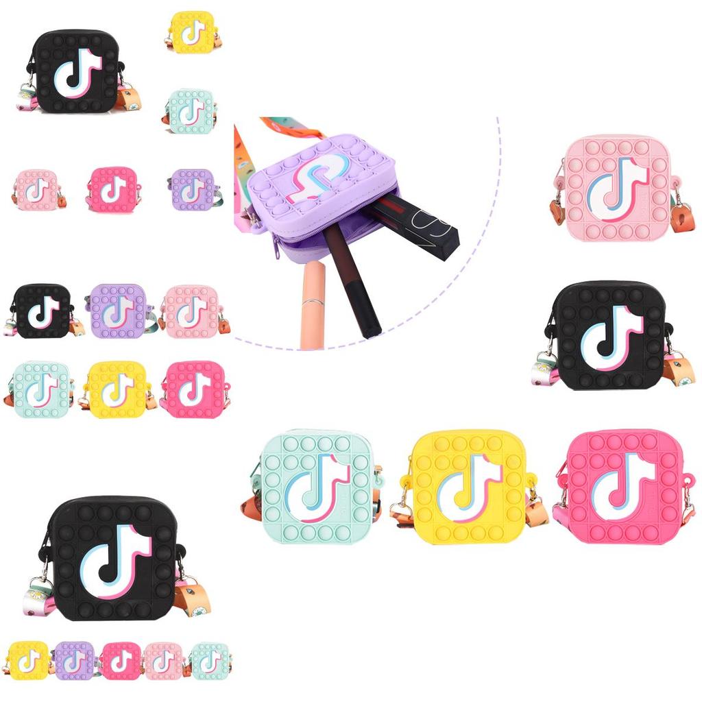 Pop Bubble Push Coin Bag Sensory Toy It Stress Relief  Autism