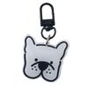Hand-Painted Puppy Emoji Keychain: Cute Acrylic Bag Charm for Couples or Besties