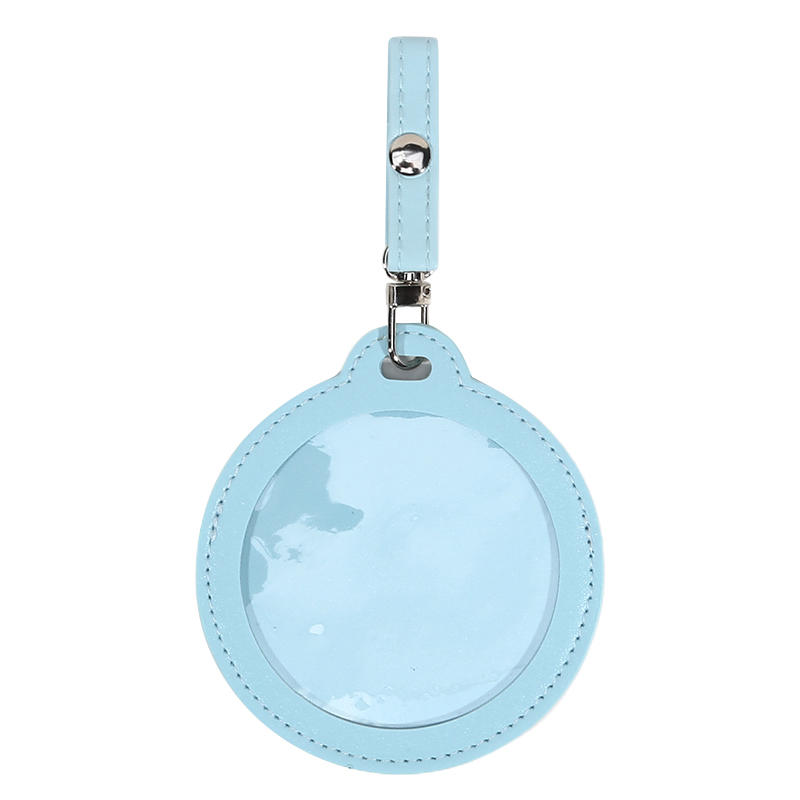 58/75mm Round Badge Protective Case Transparent Window Fan Supplies Waterproof Badge Display Bag Hangable Portable