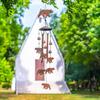 Carillons à vent ours pour l'extérieur, Cadeaux ours pour femmes/hommes/Cadeau de sympathie/Mémorial/Fête d'anniversaire Carillons à vent en métal Extérieur/Intérieur, Patio