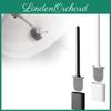 Soft Silicone Toilet Brush With Detachable Handle And Wall-mount Design For Effortless Cleaning