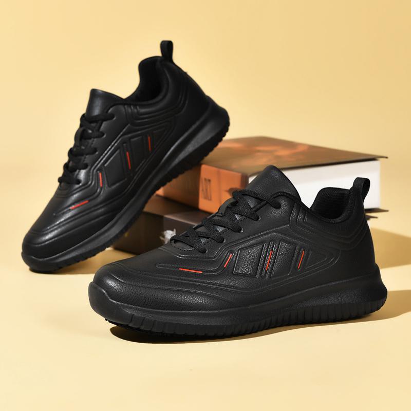Hotel Chef Shoes Four Seasons Light Non-slip Soft Sole Kitchen Work Shoes Men's Plus Size Breathable Fashion Casual Walking Shoe