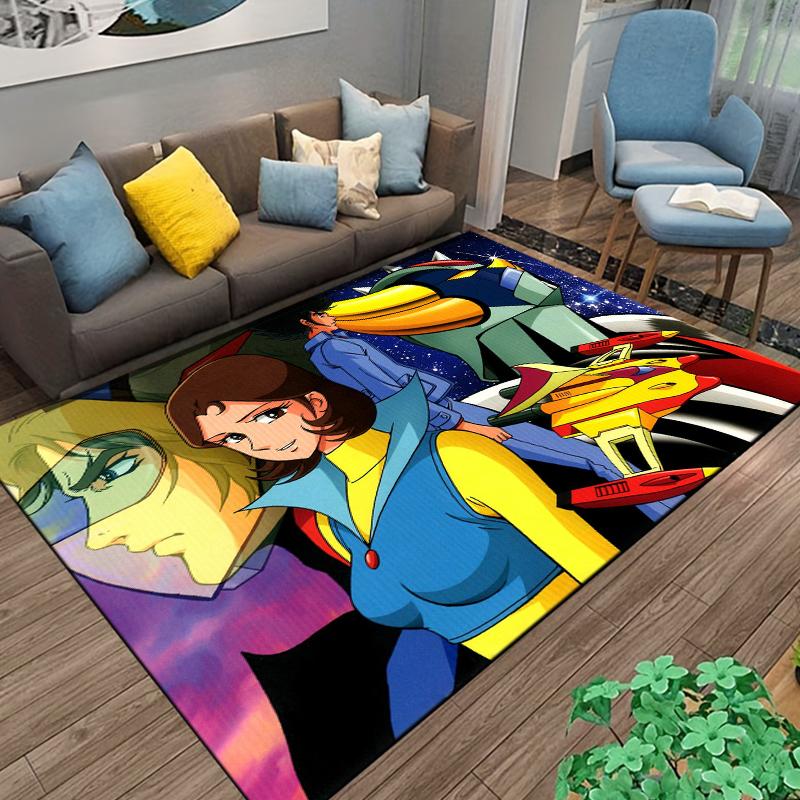 15 Sizes UFO-ROBO-GRENDIZER-GOLDORAK Pattern Rug for Bedroom Living Room Anime Carpets for Girl Room Floor Mat  floor mats