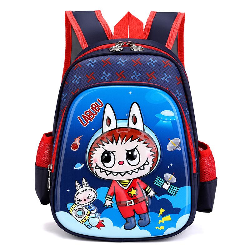 

12-дюймовый школьный рюкзак для мальчика, 3D трехмерный, с жестким корпусом, из ткани с рисунком, мультяшный, милый, для девочки-студентки