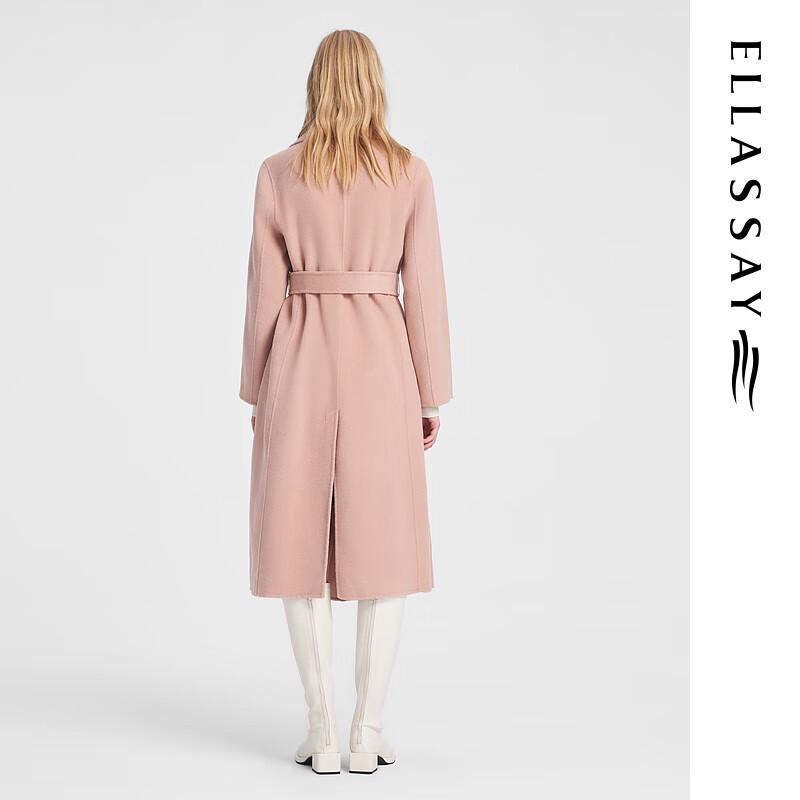 ELLASSAY Women's Wool Blend Belted Coat