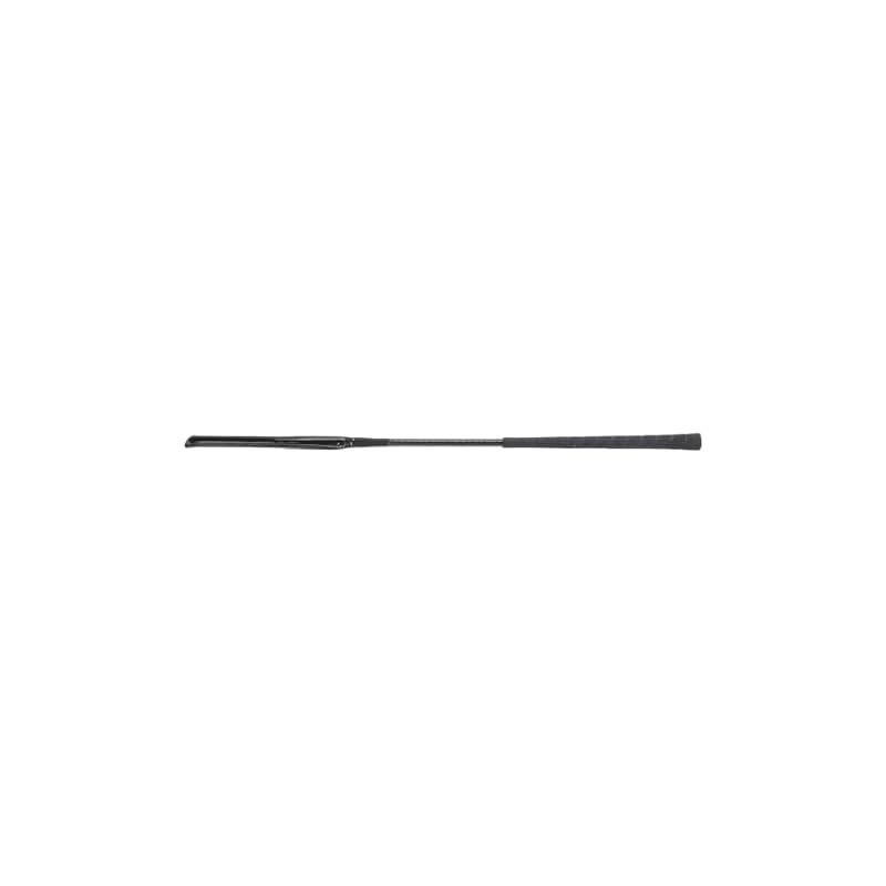 Tbest Horse Whip Riding Crop Durable Anti-Slip Silicone Handle Equestrian Training Racing Tool Premium Patent Leather 65cm (Black)