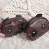 Creative Double Layer Coin Purse Panda Shape Multifunctional Key Bag Zipper Portable Small Handbag