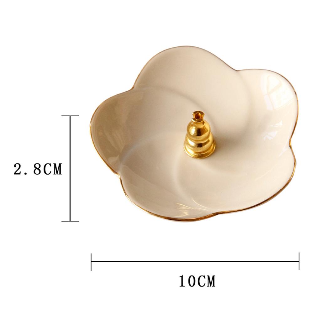 Flower Stick Incense Burner and Cone Incense Holder Cone Coil Incense Burner with Detachable for Home Office Yoga Meditation