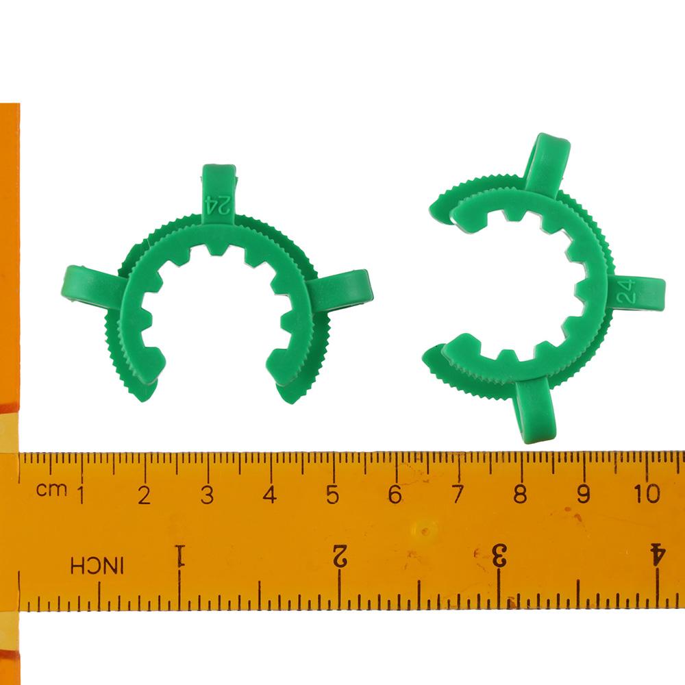 12 Pcs Standard Taper POM Keck Clamp Plastic Conical Interface Clip  Joints 24/29 and 24/40
