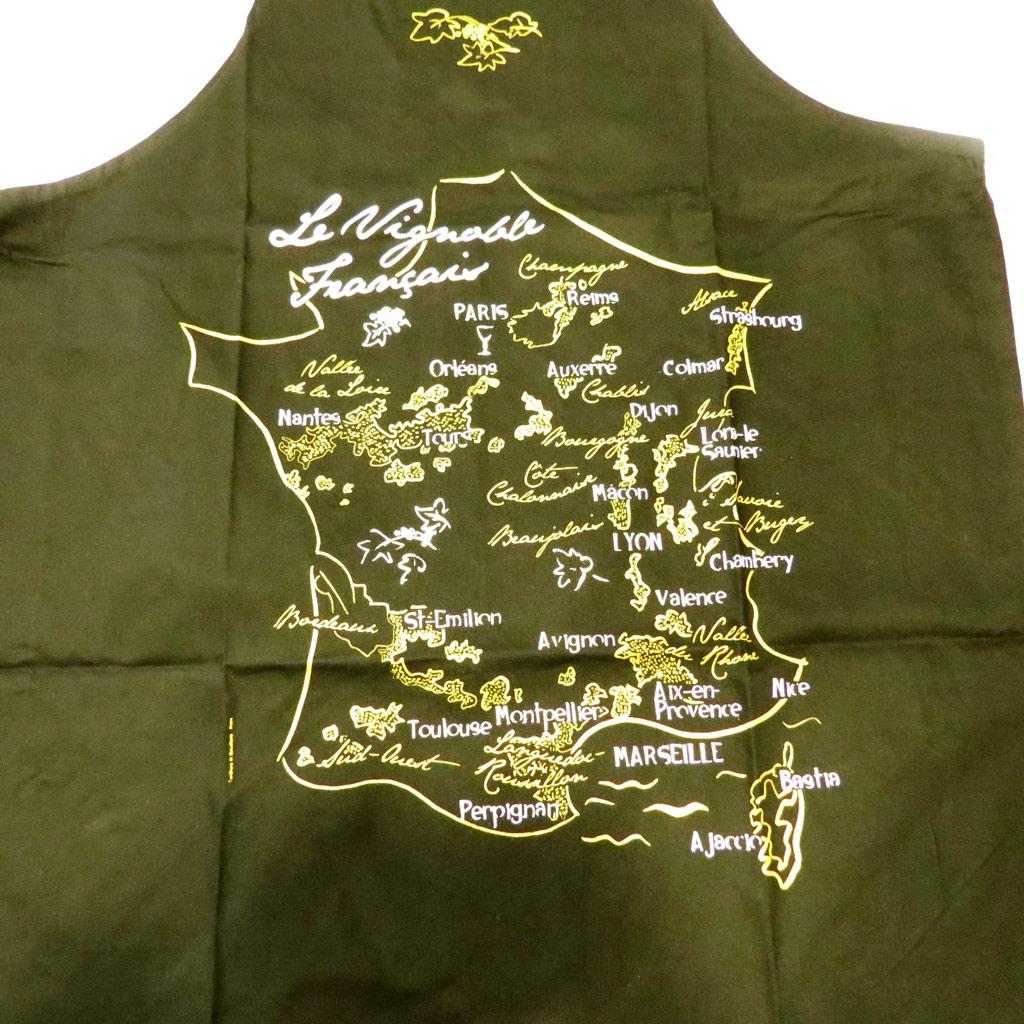 Les Trésors De Lily [L4716] - Designer Apron 'Le Vignoble Français' Black