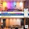 1-10 Pezzi Lampada da Incasso LED Intelligente WiFi Lampada Dimmerabile Lampada RGB Controllo Remoto tramite APP Luce Cambia Colore per Google Alexa Home