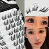 Diy Individual Cluster Lashes Winged False Eyelash Extensions Thin Band Wispy Lash Self Sticking Eyelashes Lash Supplies