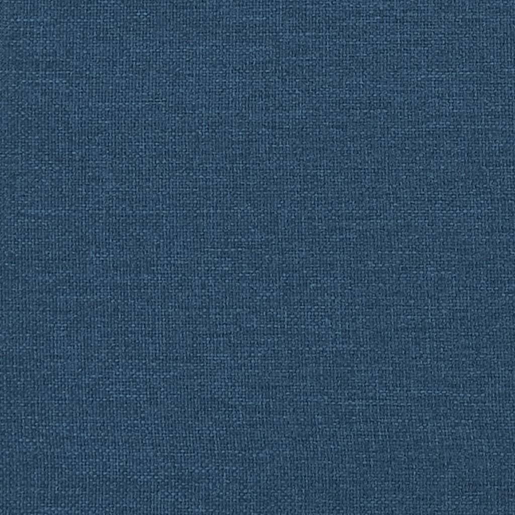 Bed Frame without Mattress Blue 140 x 190 cm Fabric