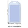 Heavy Duty Id Card Badge Holder, Hard Plastic Vertical Silicone Soft Clear Pvc Card Holder Name Tag Holder 57X102Mm