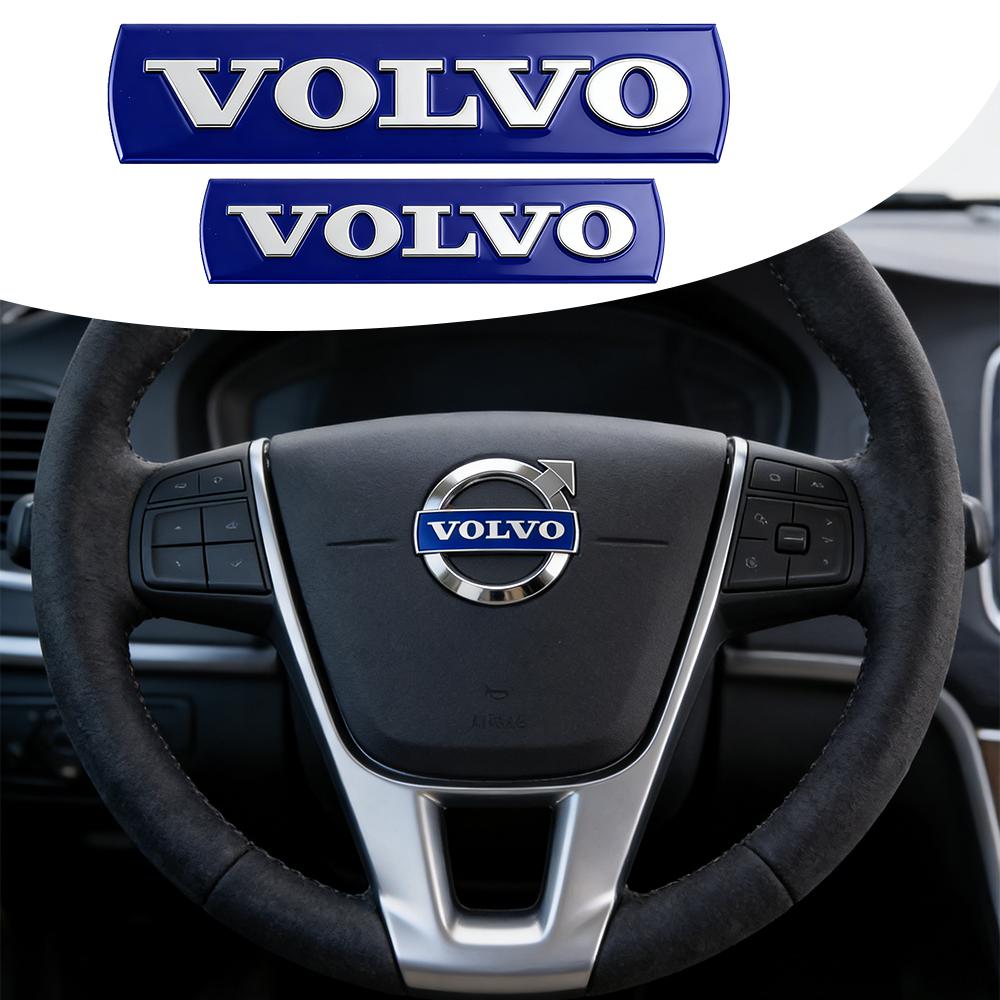Per Volvo RDESIGN XC60 XC90 V60 V40 XC40 V50 S60 V70 V90 S90 T6 Coprimozzo Centrale Volante Auto Adesivo Emblema Decorazioni Accessori