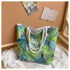 New Women Handbag Floral Printed Beach Shopping Large Capacity Tote Bag Fashion Casua High Capacity Travel Ladies Shoulder Bag